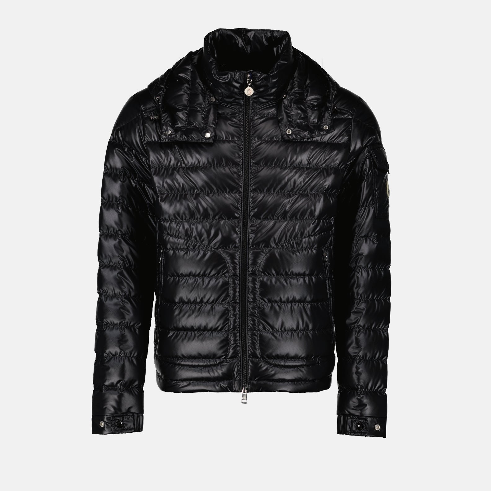 Quilted Nylon Down Jacket with High Collar - Moncler - Men | WE IN 