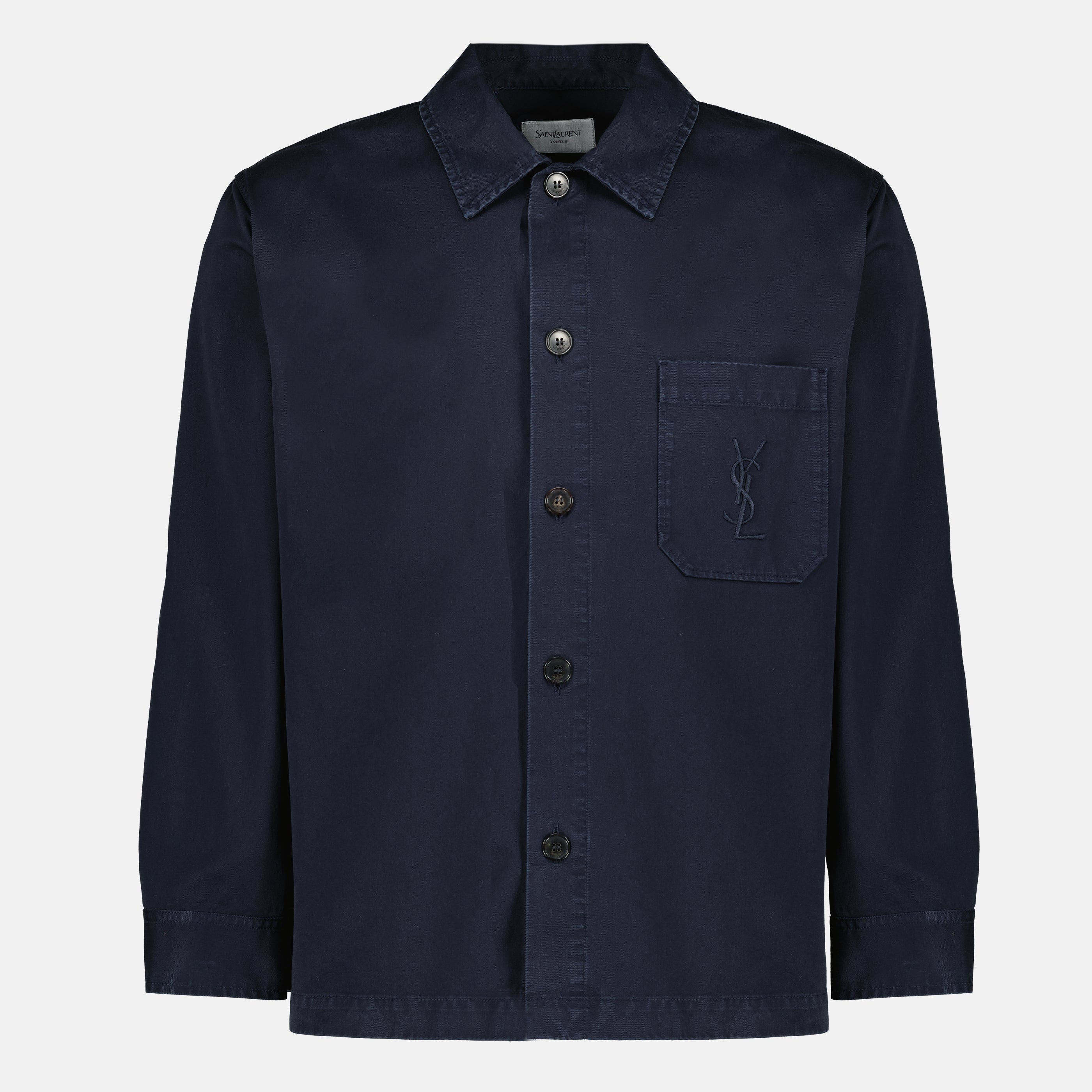 Cotton Over Shirt - Saint Laurent - Men | WE IN STYLE