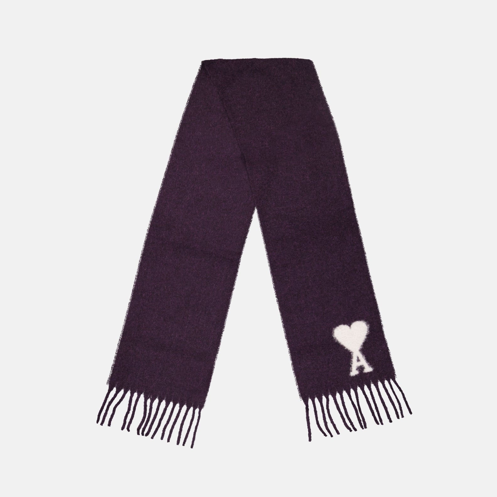 Ami de Coeur Alpaca Scarf Purple - Ami PARIS - Unisex | WE IN STYLE