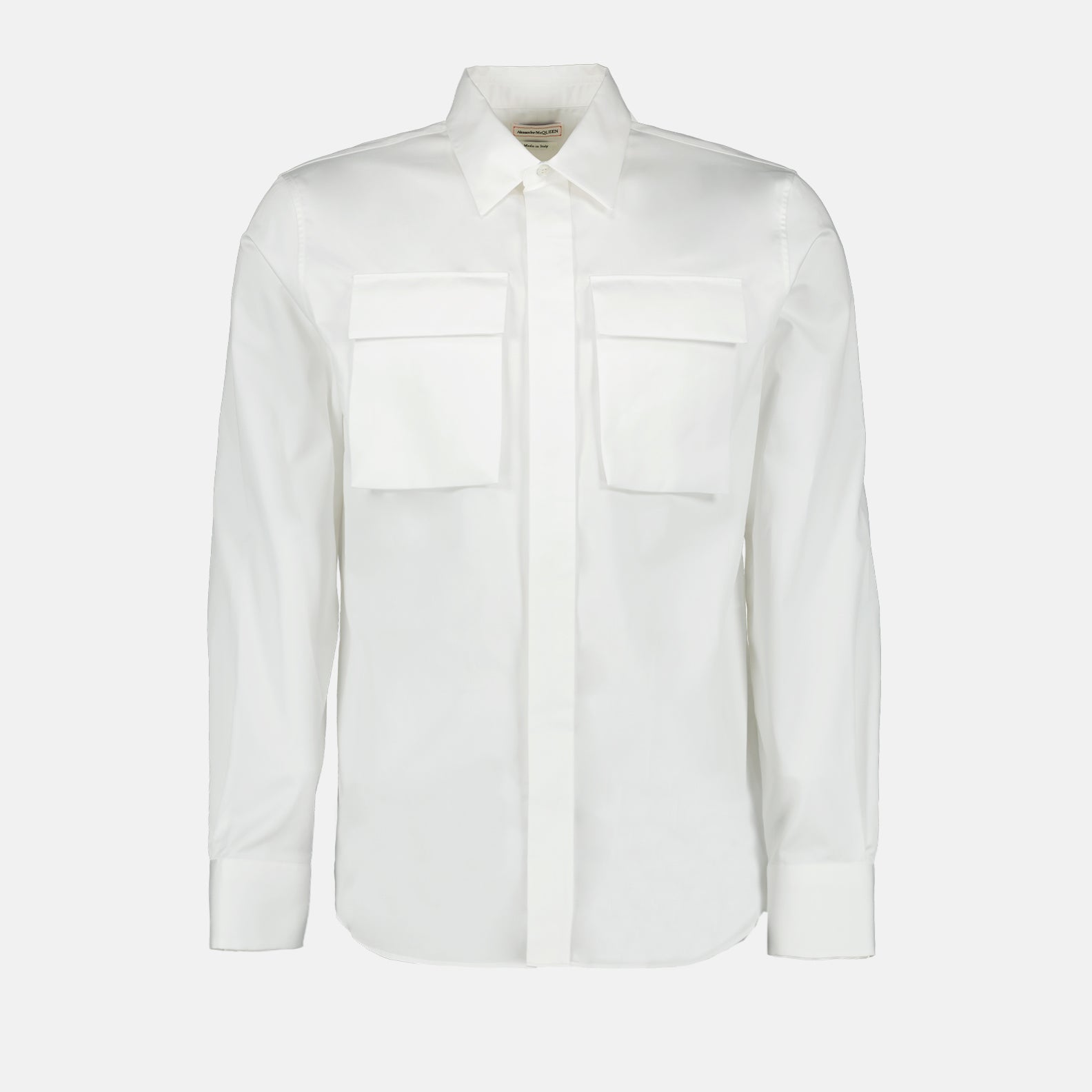 Military Pocket White Shirt - Alexander McQueen - Men | WE IN STYLE Military Pocket White Shirt - Alexander McQueen - Men | WE IN STYLE