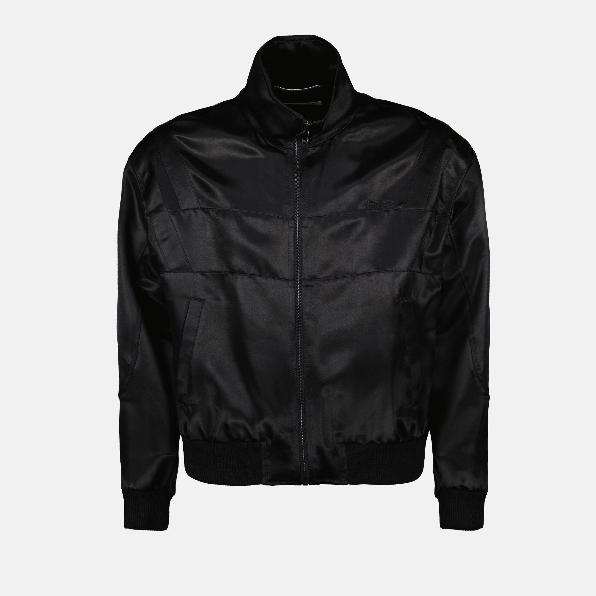 Satin Bomber Jacket Saint Laurent Men WE IN STYLE