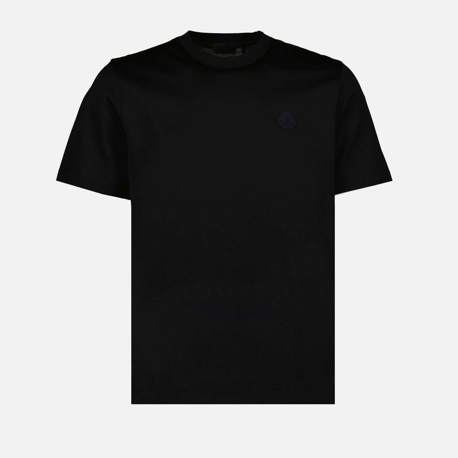MONCLER モンクレール 美品 黒 ジグザグ模様 Tシャツ 中古・古着通販】MONCLER (モンクレール) ロゴTシャツ ブラック サイズ