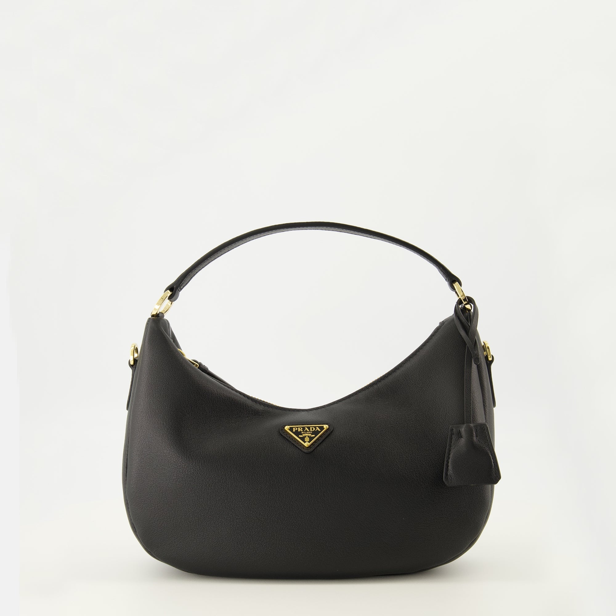 PRADA ブラック ドローストリングバッグ ブラックレザー ドローストリングバッグ - プラダ | WE IN STYLE