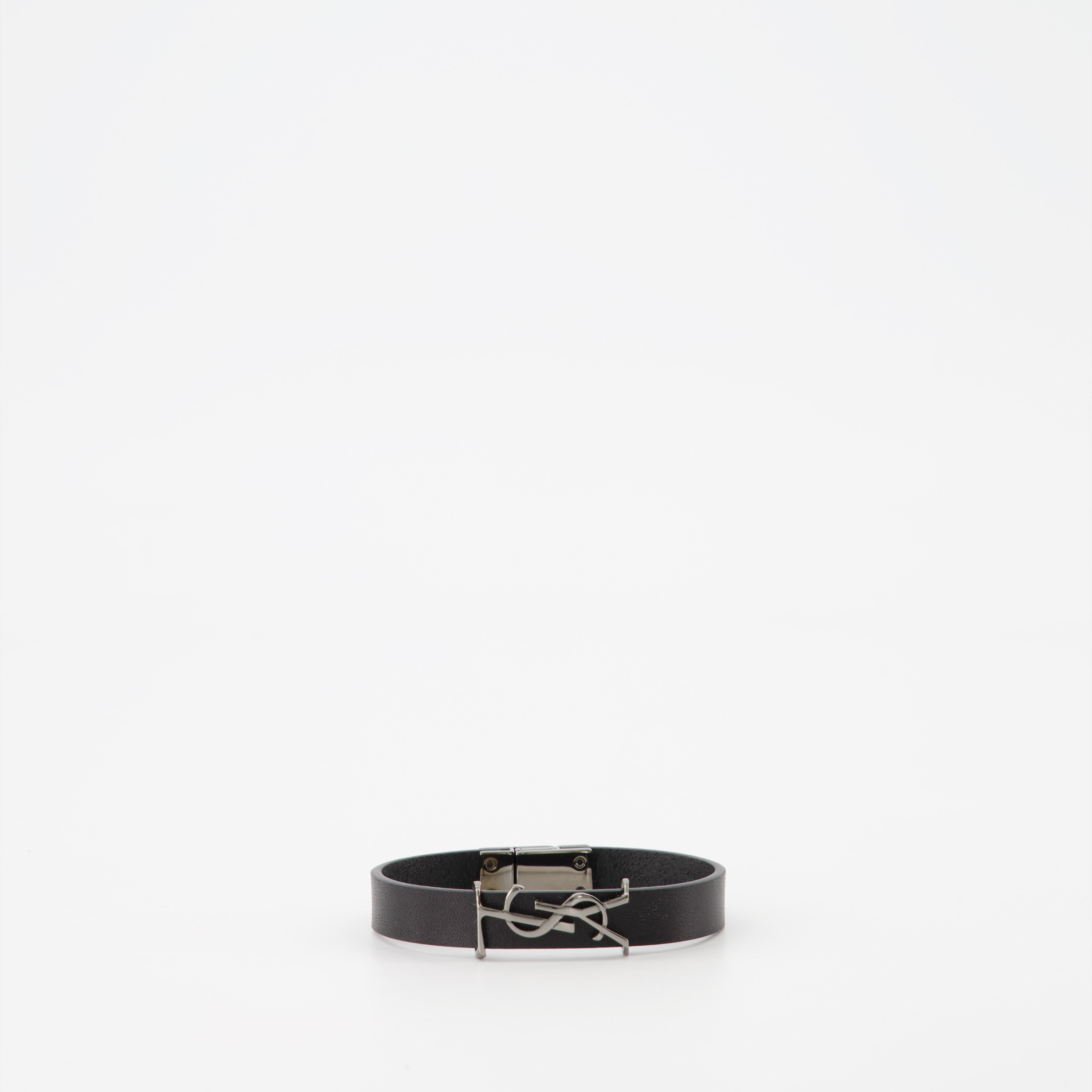 Grained Leather Bracelet - Saint Laurent - Unisex | WE IN STYLE