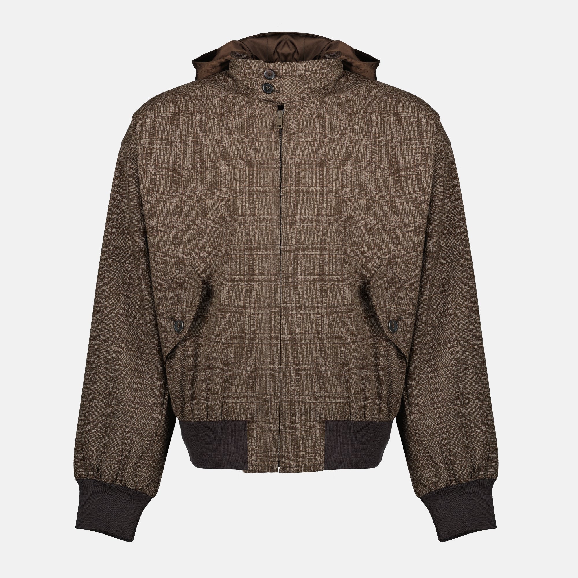 Prada Wool Check Jacket - Men | WE IN STYLE