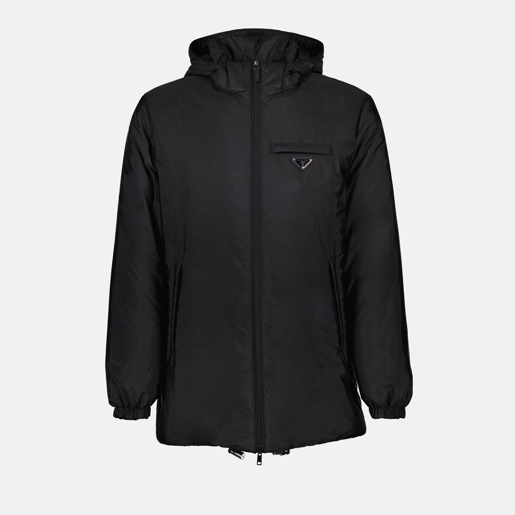 Black Re-Nylon Puffer Jacket Prada Men WE IN STYLE