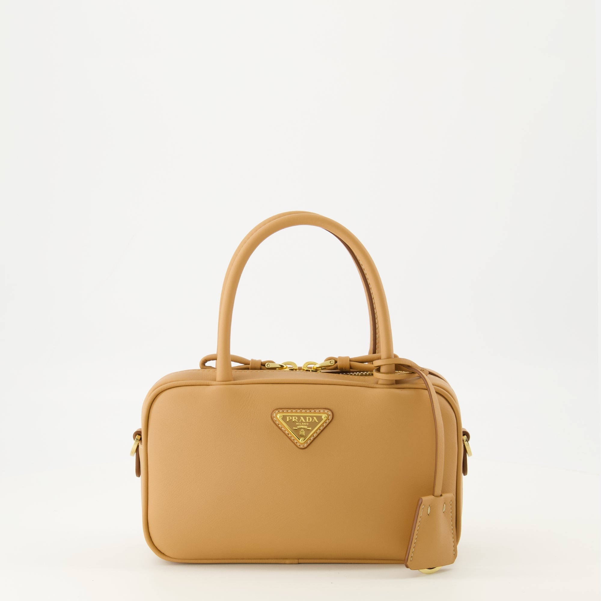 Beige Leather Bag - Prada - Women | WE IN STYLE
