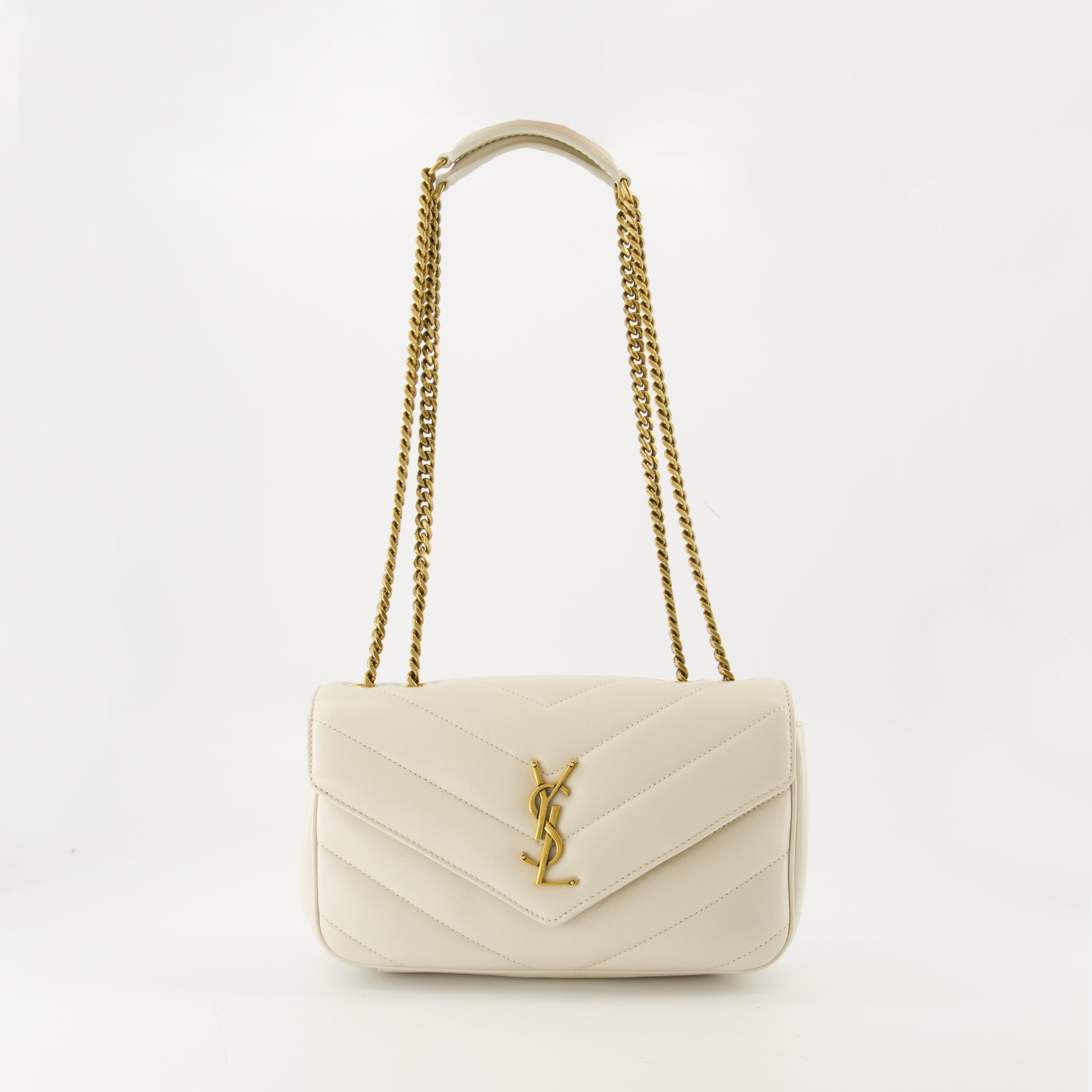 Le Sac Loulou Small Blanc - Saint Laurent | WE IN STYLE