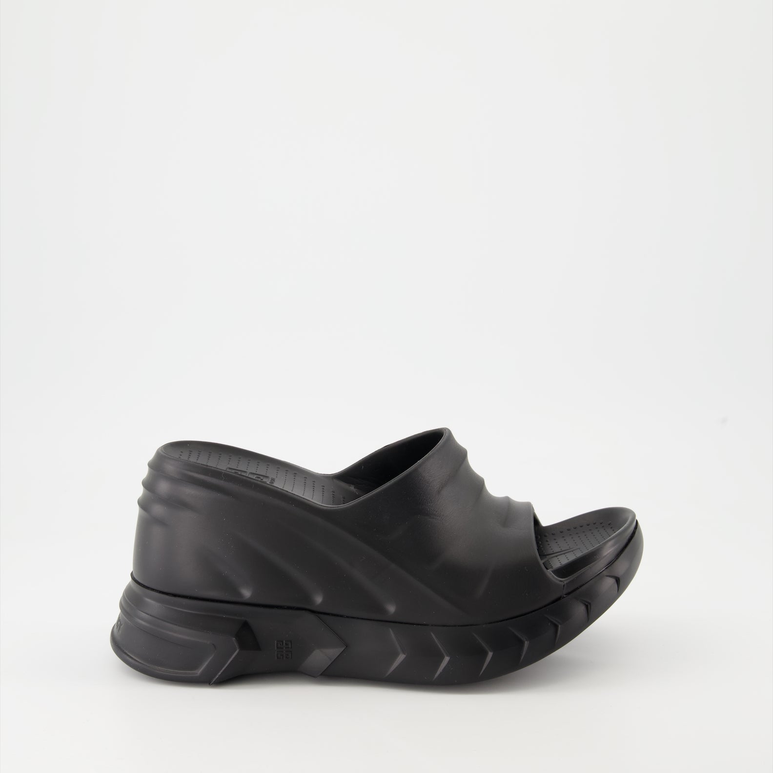 Marshmallow Platform Sandals in Black Rubber - Givenchy - Women