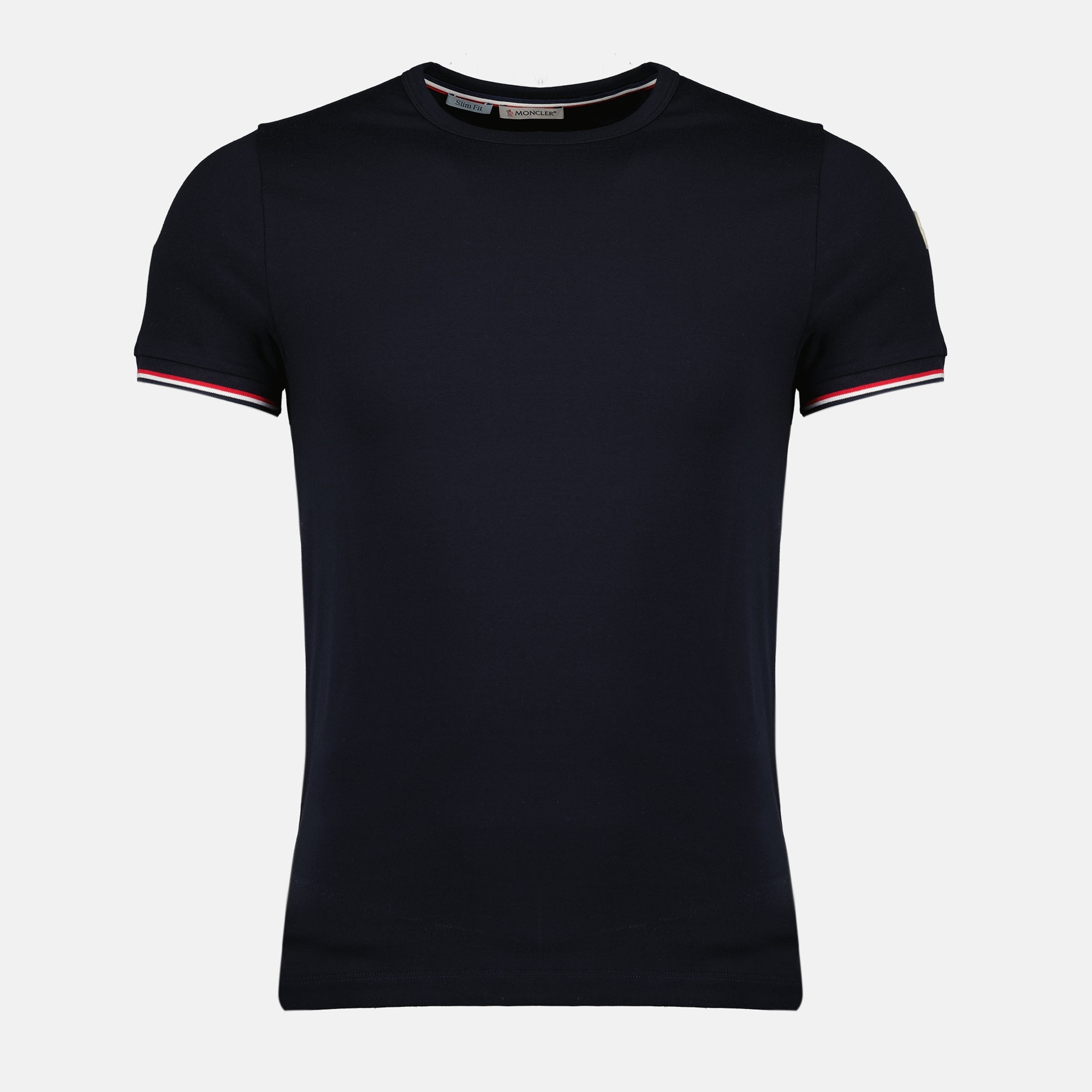 Navy Border T-Shirt - Moncler - Men | WE IN STYLE