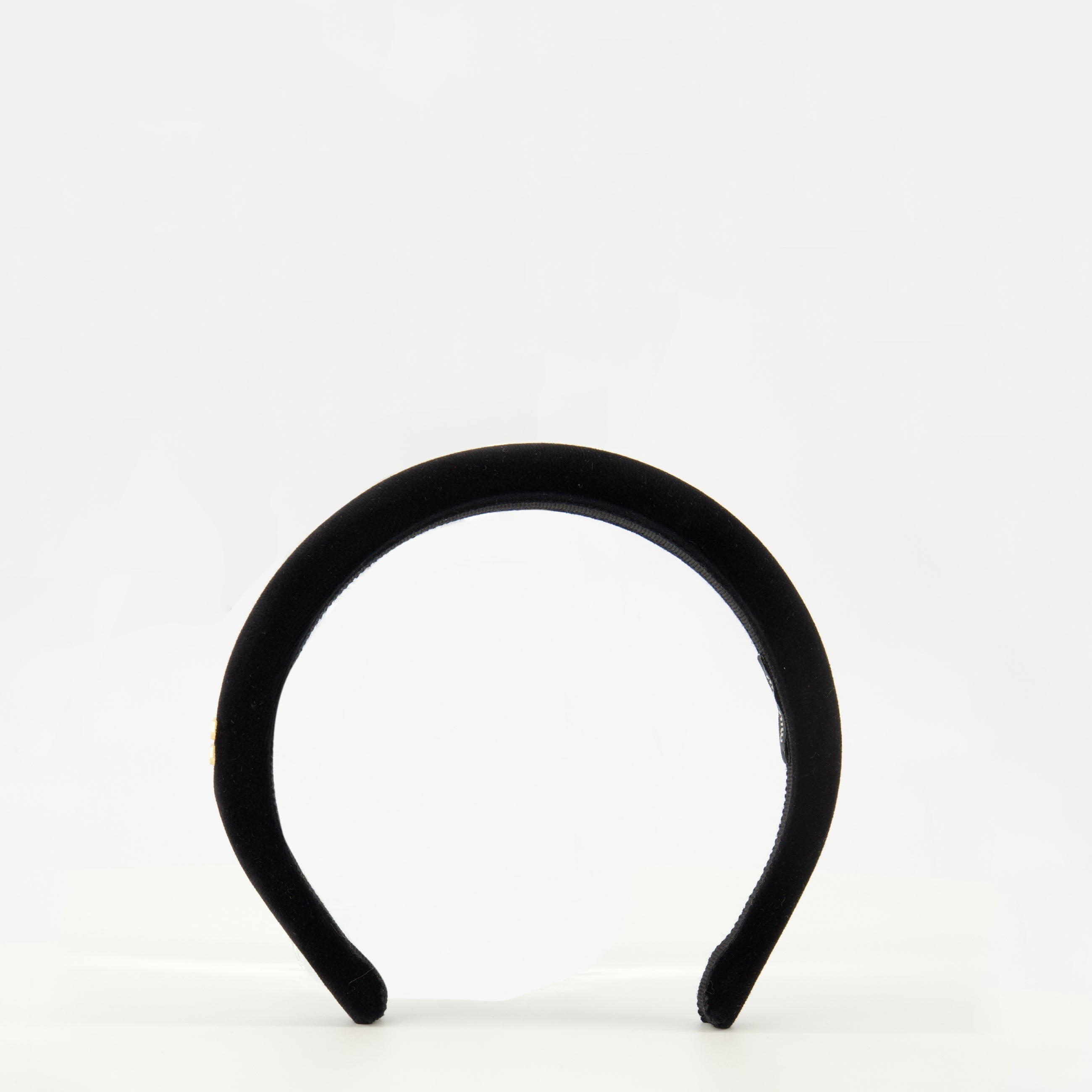 Miu Miu ブラックベルベットヘアバンド ブラックベルベットヘッドバンド - Miu Miu - | WE IN STYLE