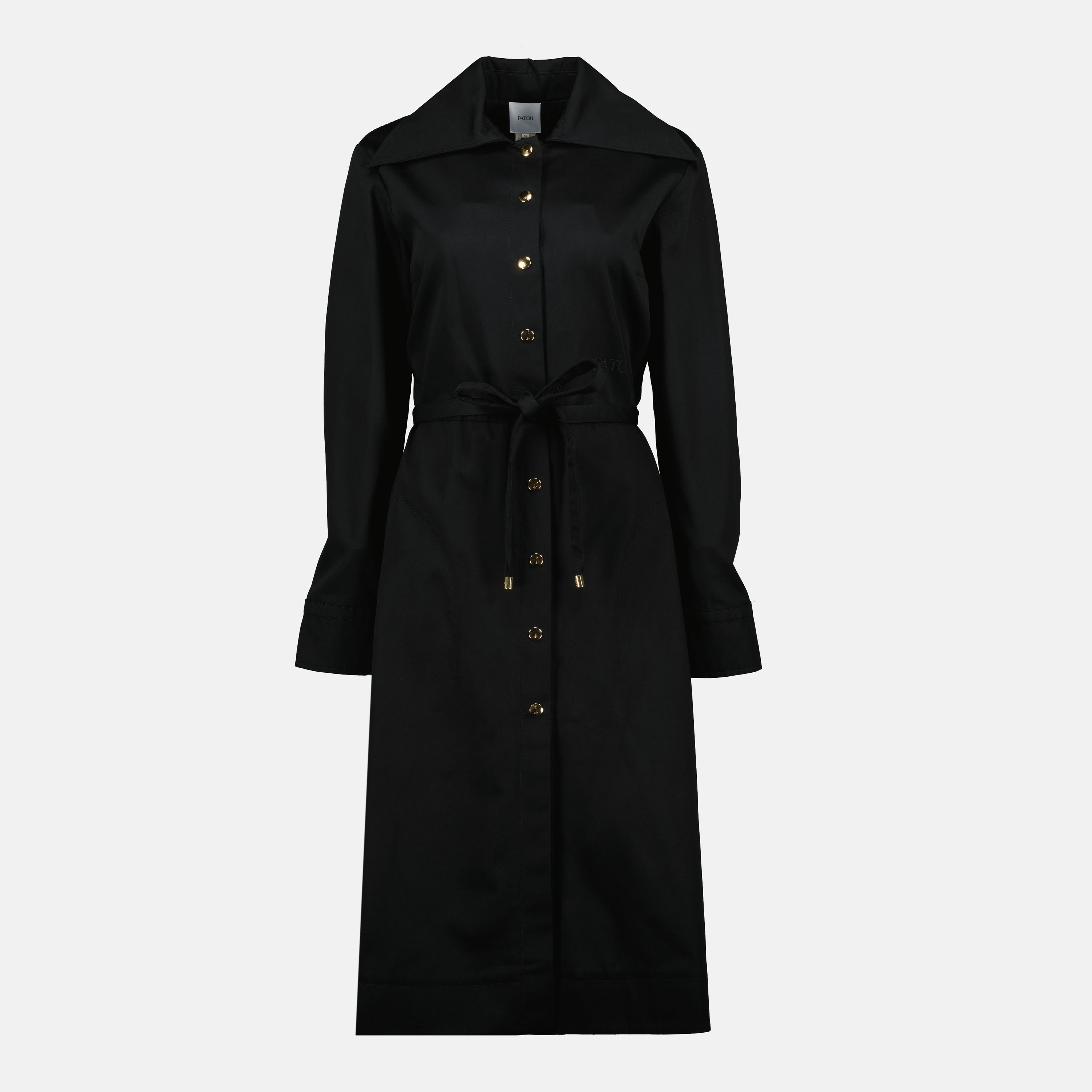 mid length shirt dress MID-LENGTH SHIRT DRESS, TIEABLE AT THE WAIST