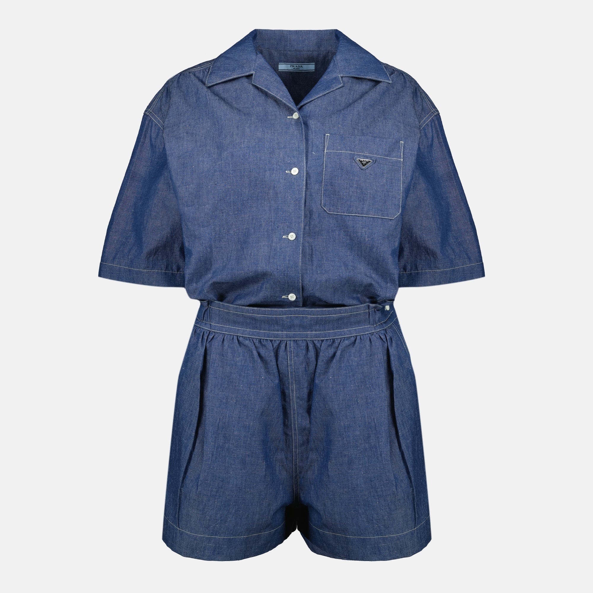 Prada Blue Denim Jumpsuit - Women | WE IN STYLE