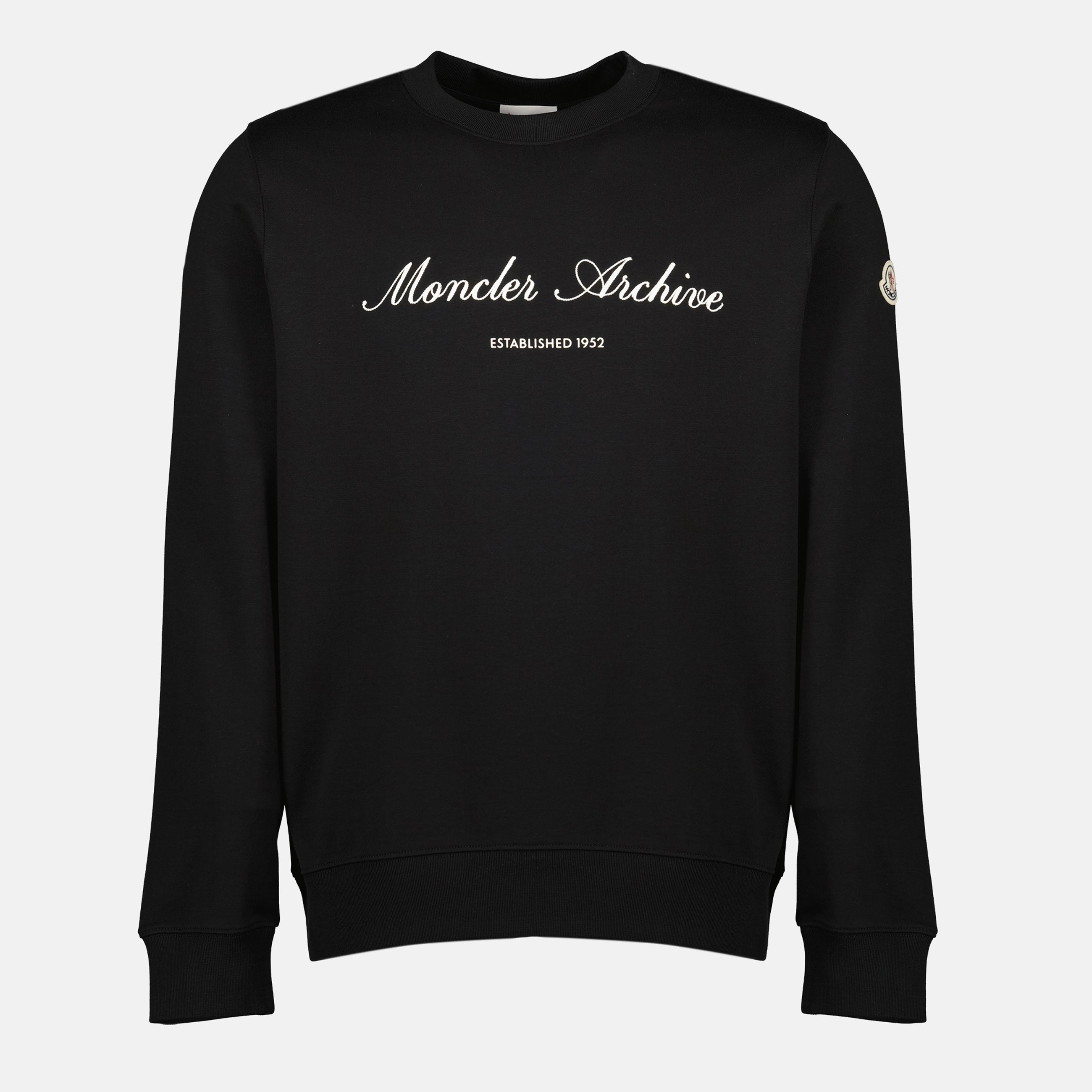 Black Logo Sweatshirt - Moncler - Men | WE IN STYLE