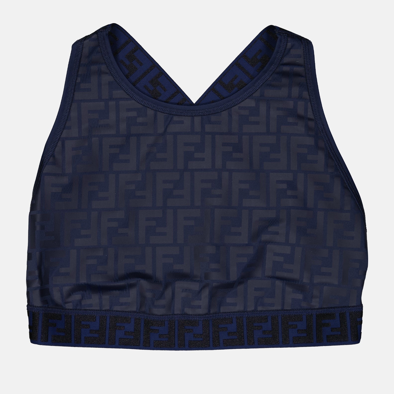 Fendirama Blue Sports Bra Fendi Women WE IN STYLE