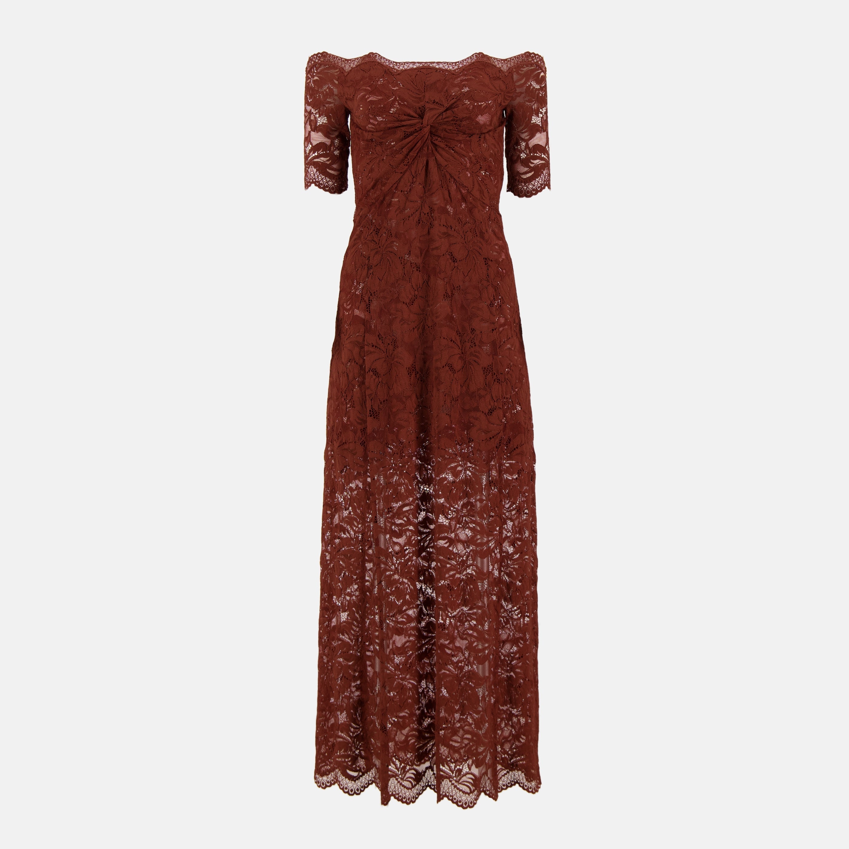 topshop burgundy lace dress TOPSHOP Lace Sleeve Flippy Hem Mini Dress