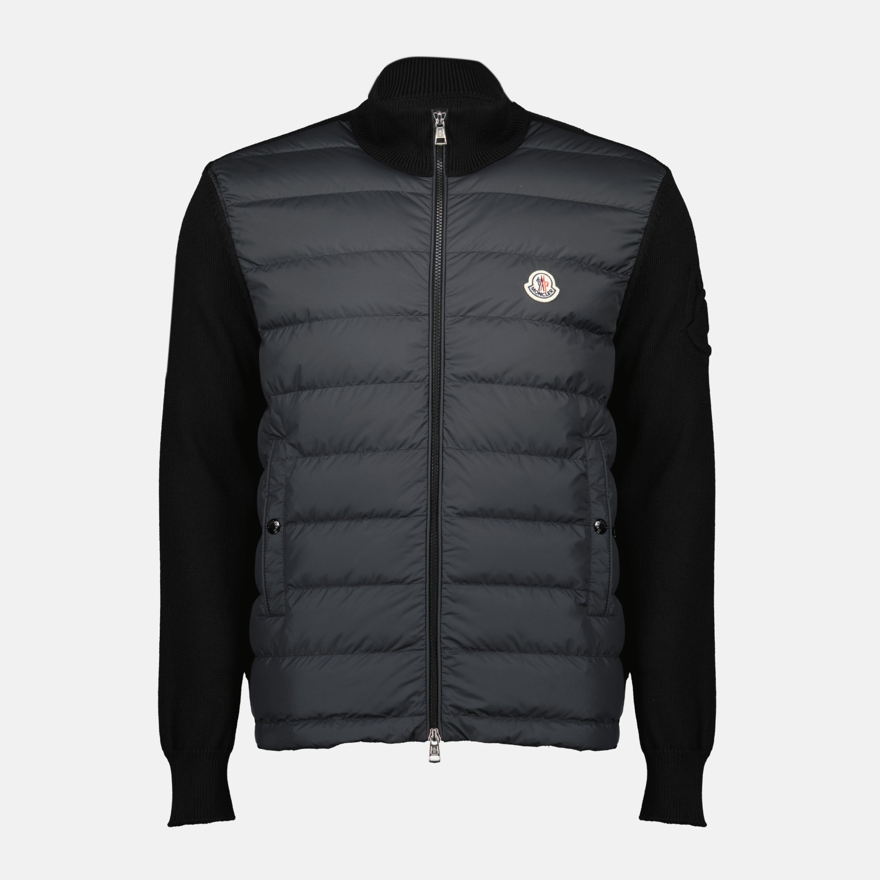 Zipped Cotton Cardigan - Moncler - Men | WE IN STYLE