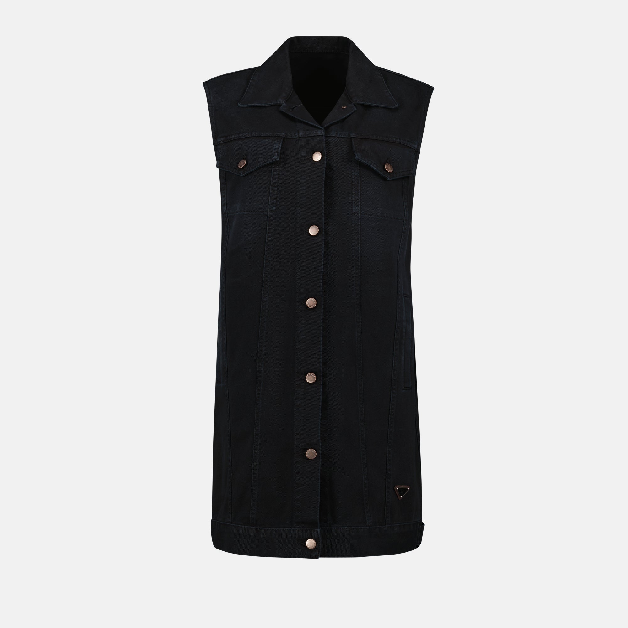 Denim Sleeveless Dress - Prada - Women
