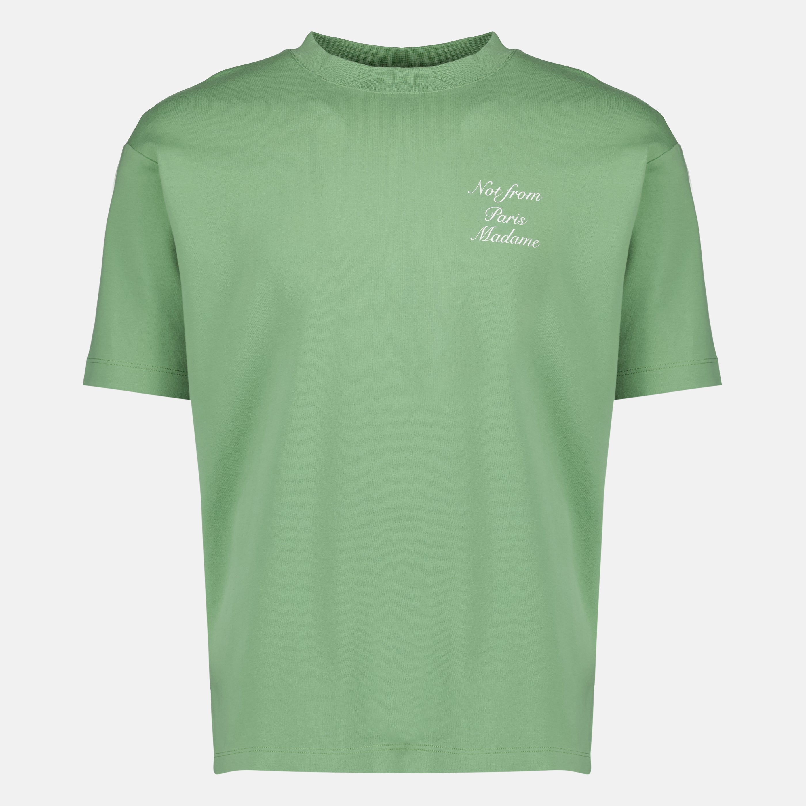 from paris madame monsieur madame tshirt Green T-Shirt 'Not From Paris Madame' Drôle de Monsieur Drole De  Monsieur Men WE IN STYLE
