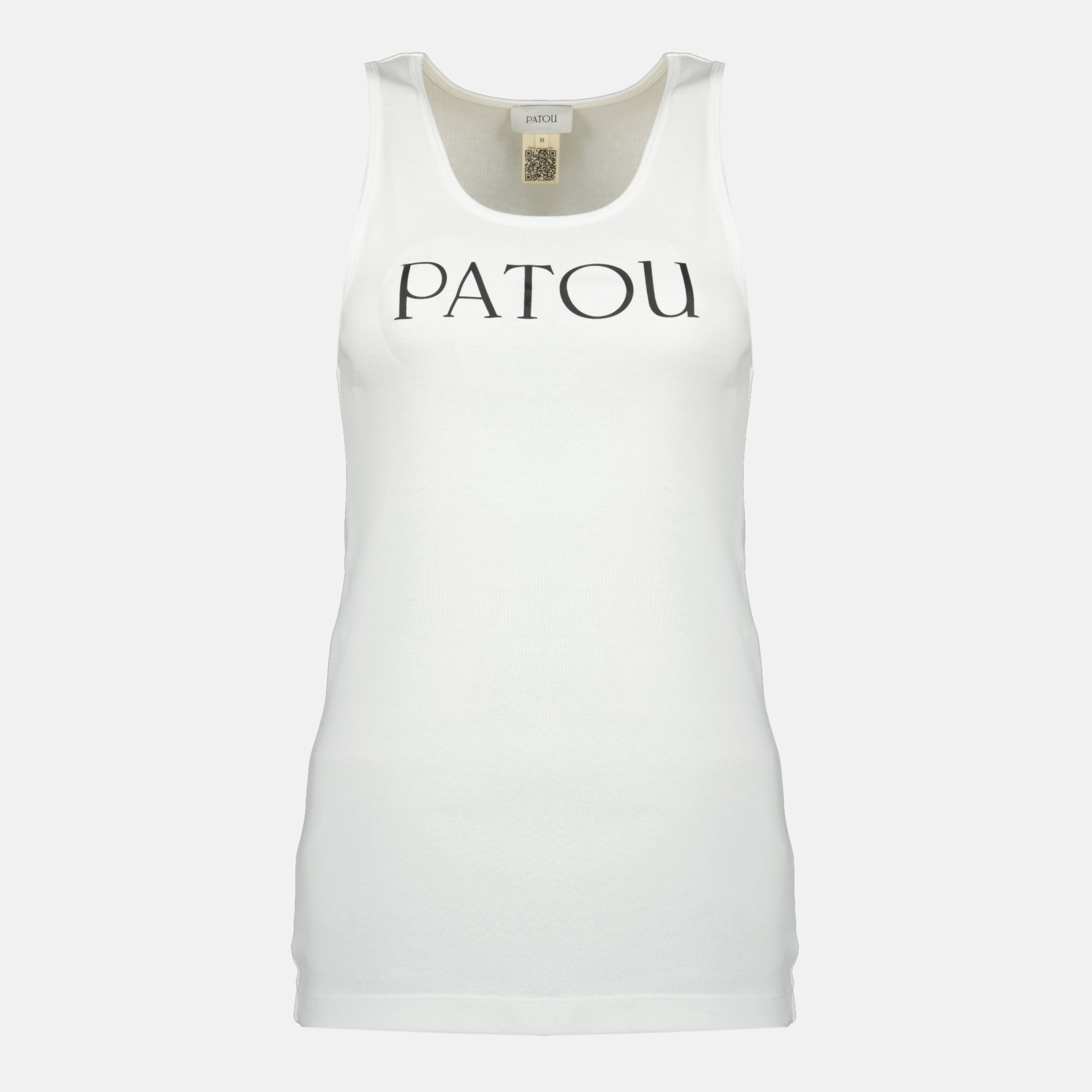 Ribbed White Tank Top - Patou - Women | WE IN STYLE