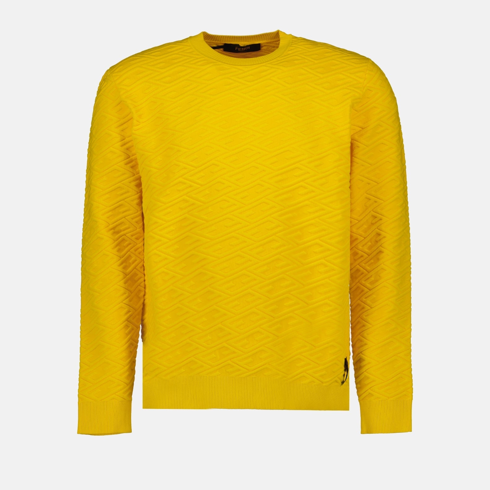 Suéter Amarillo FF de Cuello Redondo Fendi Hombre WE IN STYLE