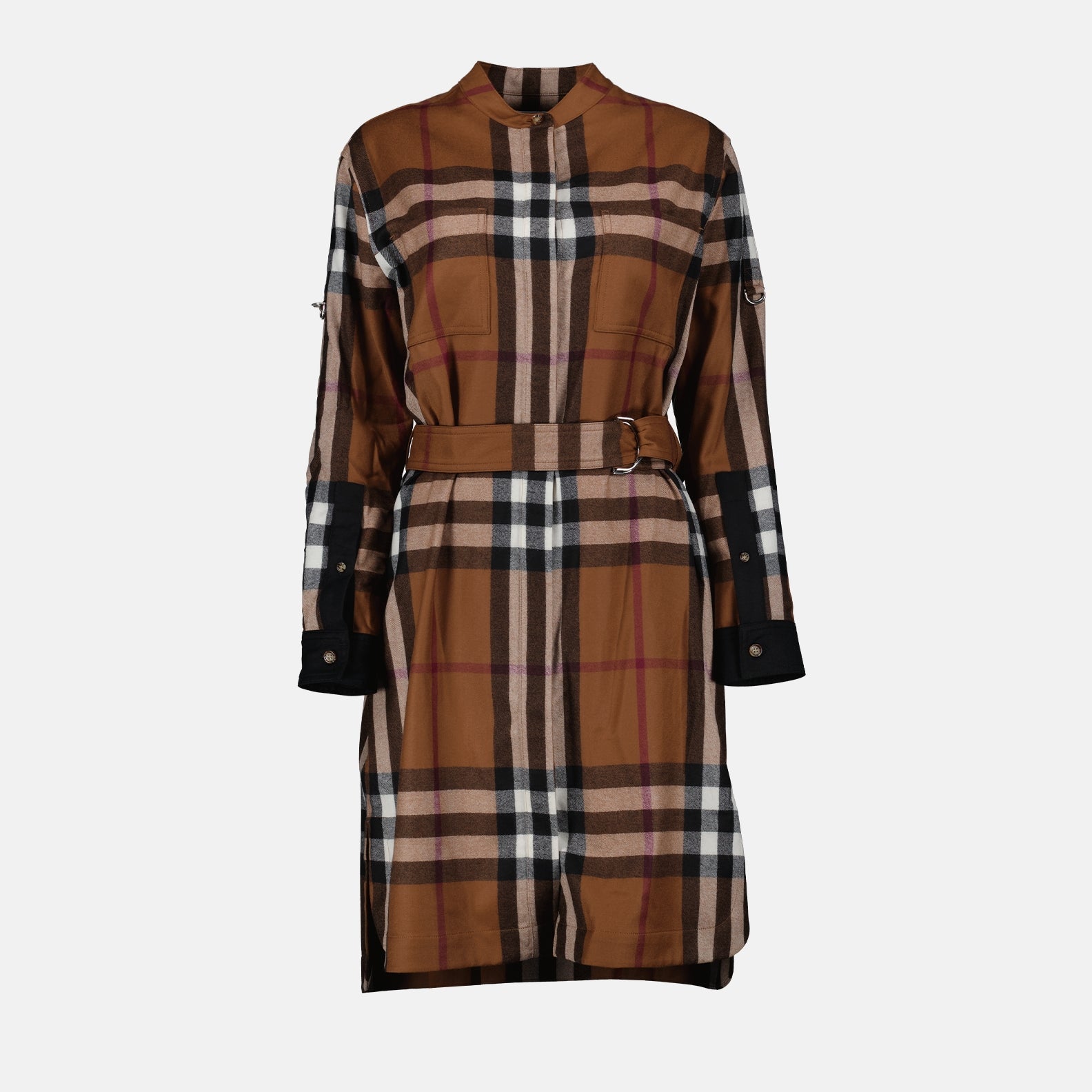 Checkered Wool Dress - Burberry - Women