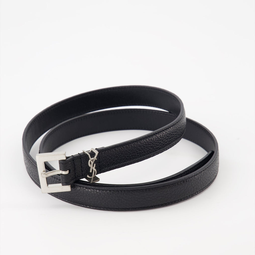 Saint Laurent, Cassandre Belt, Leather Belt, Luxury Accessories, Designer Belt