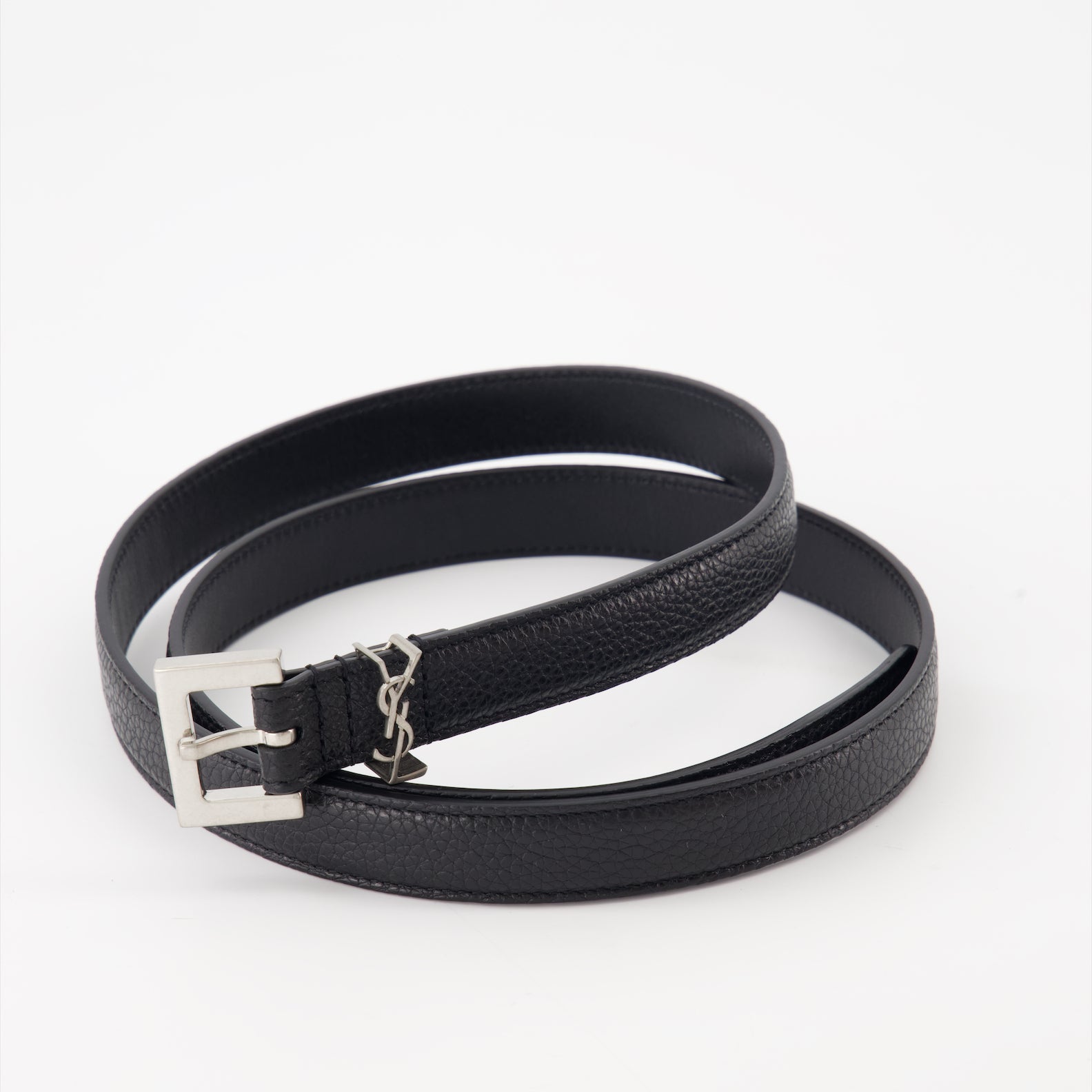Saint Laurent, Cassandre Belt, Leather Belt, Luxury Accessories, Designer Belt