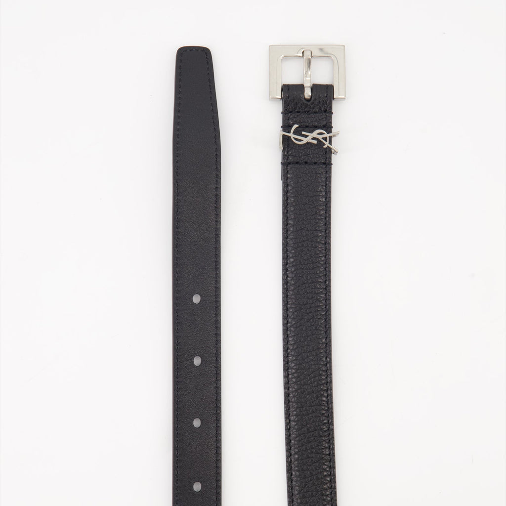 Saint Laurent, Cassandre Belt, Leather Belt, Luxury Accessories, Designer Belt