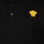 Versace polo, Men's luxury polo, Medusa design, Black polo shirt, High-end fashion