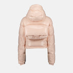 Fendi down jacket, women's luxury fashion, pink pocket jacket, high-end winter wear, designer outerwear