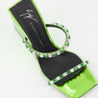 Image of Shangay Wedge Heeled Mules by Giuseppe Zanotti for Women - Season Spring-Summer 2023 - Detail View 8