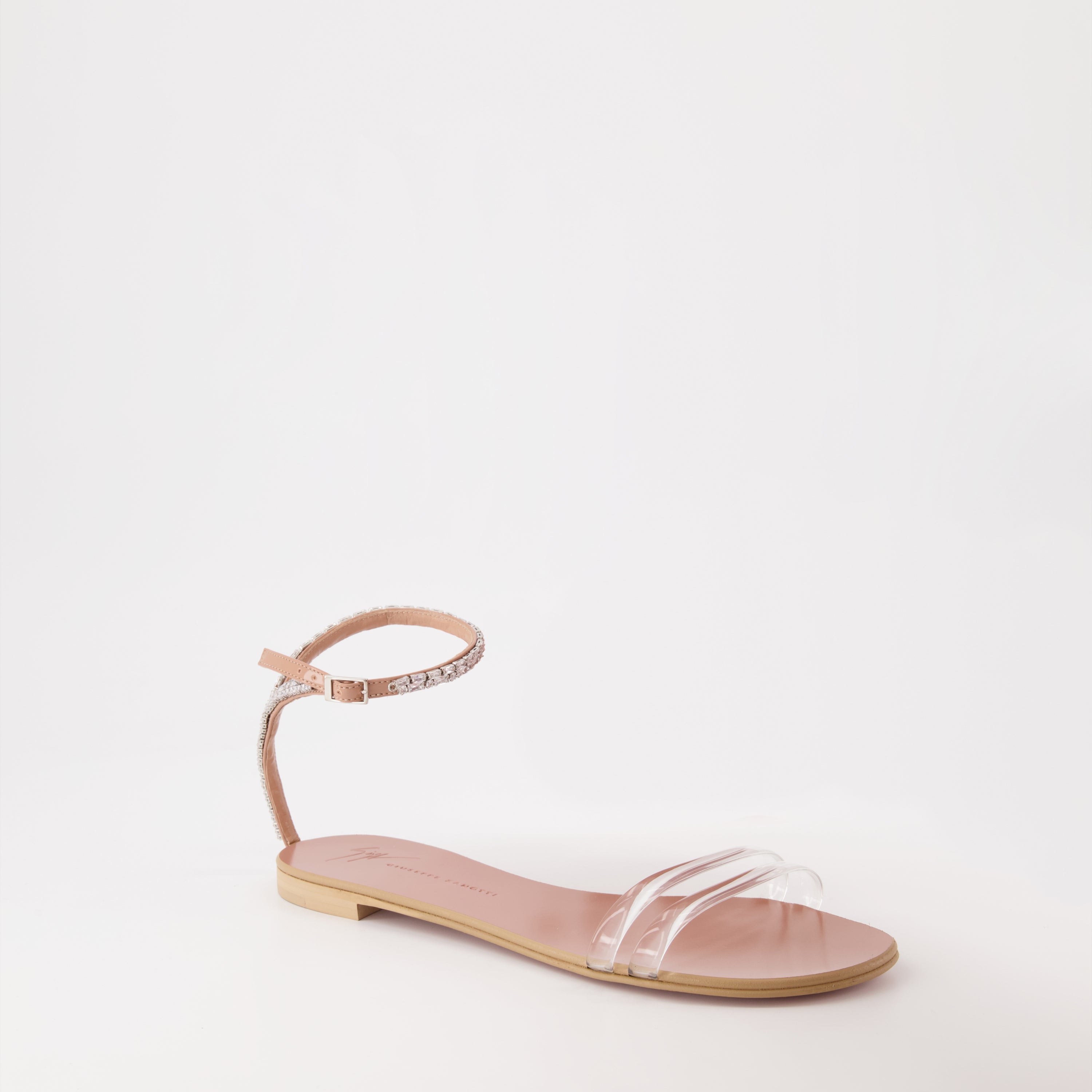 Giuseppe Zanotti, Agathe Plexi Sandals, Leather Sandals, Luxury Women's Footwear, Designer Sandals