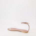 Giuseppe Zanotti, Agathe Plexi Sandals, Leather Sandals, Luxury Women's Footwear, Designer Sandals