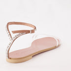 Giuseppe Zanotti, Agathe Plexi Sandals, Leather Sandals, Luxury Women's Footwear, Designer Sandals