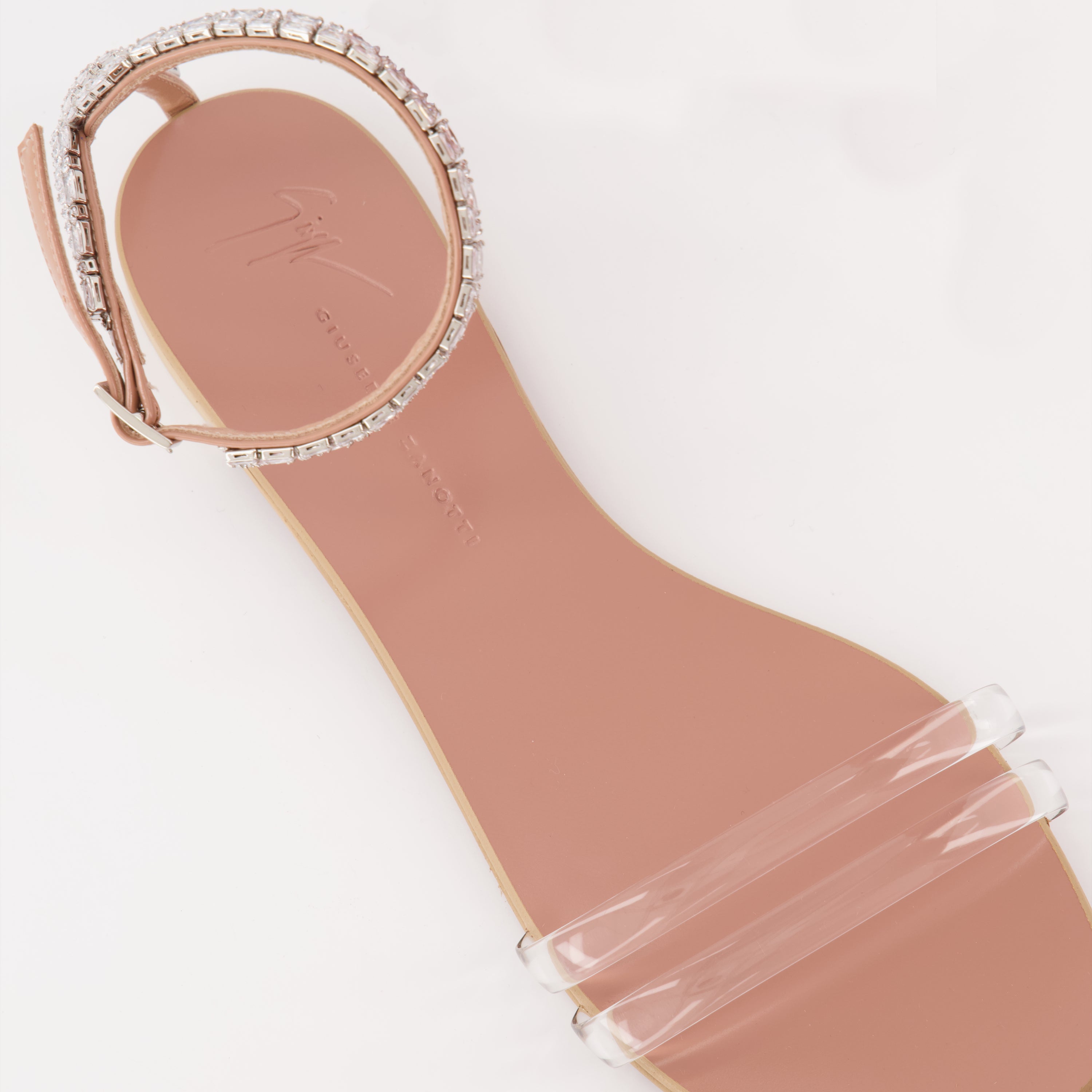Giuseppe Zanotti, Agathe Plexi Sandals, Leather Sandals, Luxury Women's Footwear, Designer Sandals