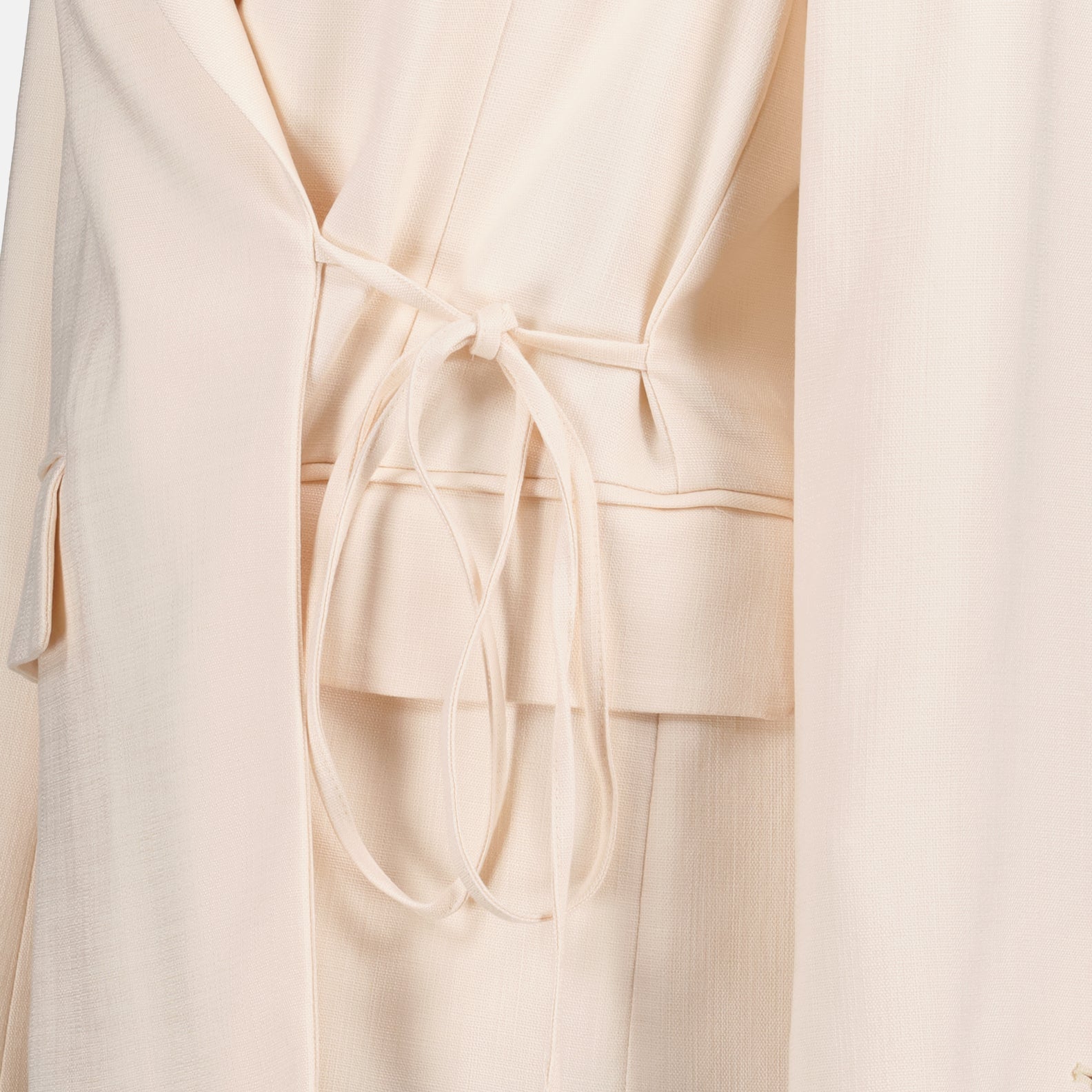 luxury blazer, tie-waist blazer, MSGM women, designer blazer, high-end fashion