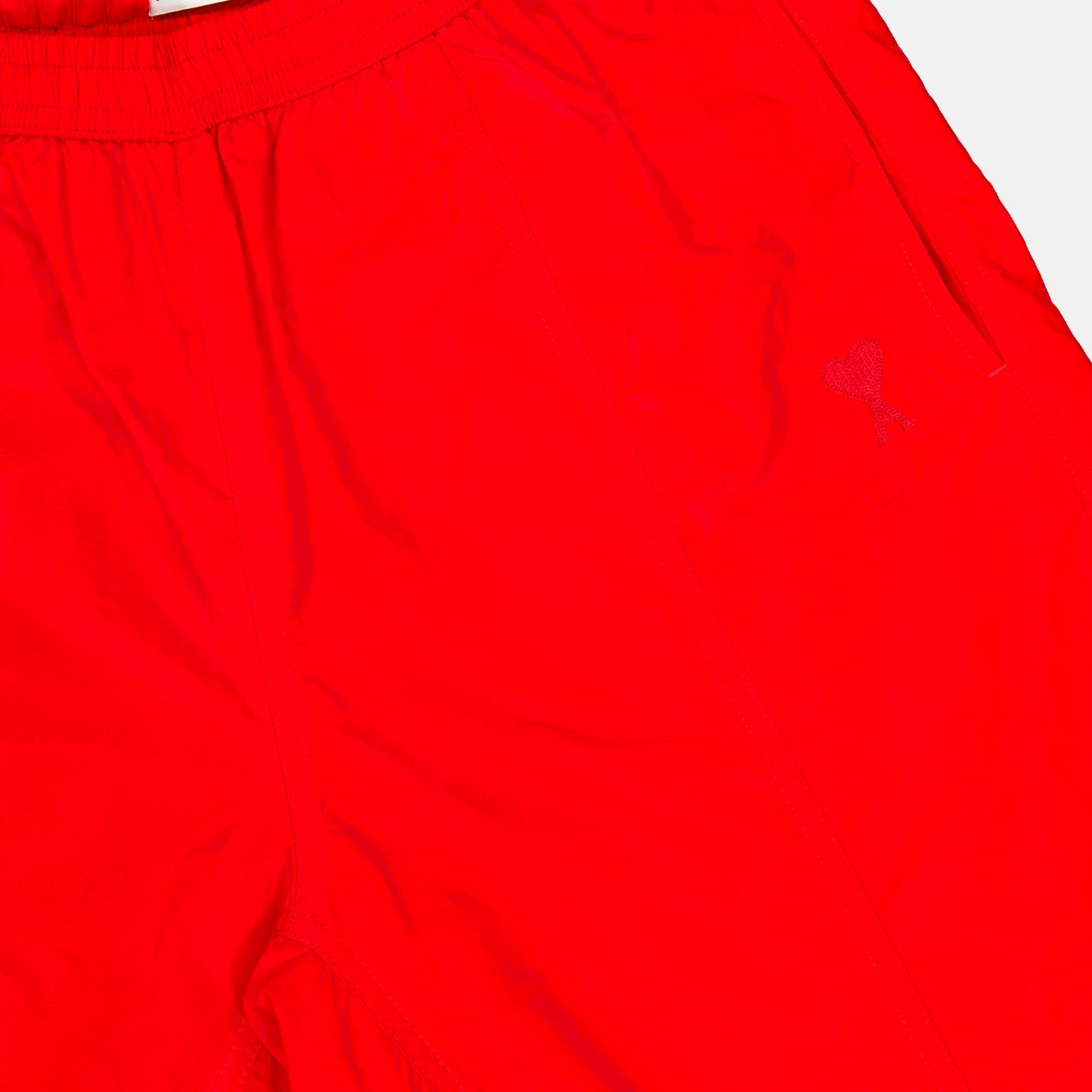 Ami de Coeur, AMI Paris, luxury swimwear, designer swim shorts, men's red swim shorts