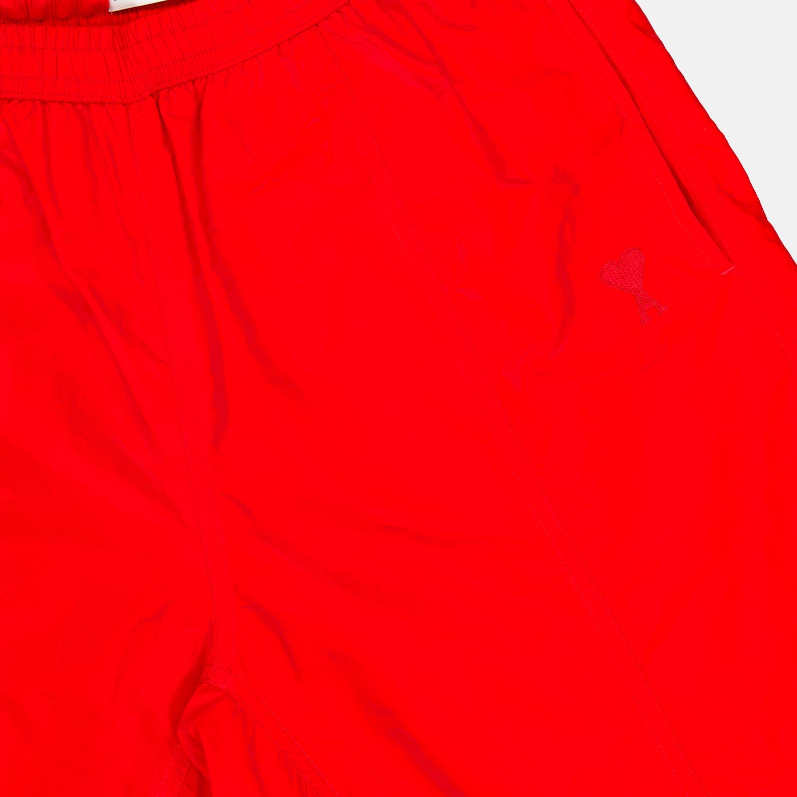 Ami de Coeur, AMI Paris, luxury swimwear, designer swim shorts, men's red swim shorts