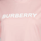 Burberry women's t-shirt, luxury logo t-shirt, pink designer t-shirt, high-end women's fashion, Burberry clothing