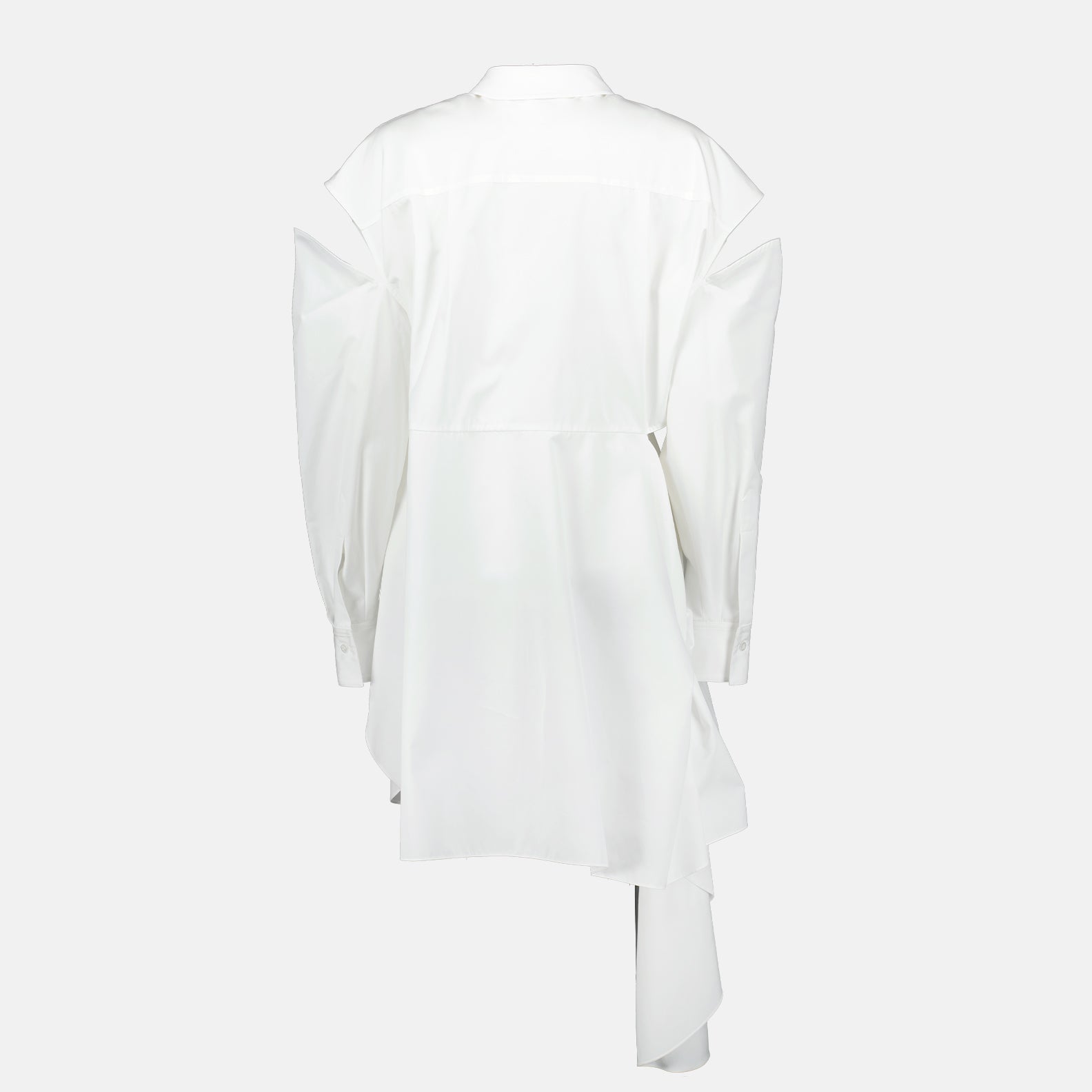 Alexander McQueen, White Shirt Dress, Women's Luxury Clothing, Designer Dress, Elegant Fashion