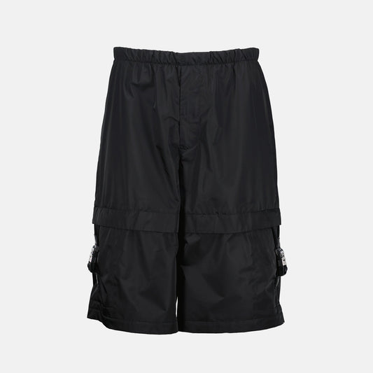 Givenchy cargo shorts, men's black shorts, luxury streetwear, high-end fashion, designer men's shorts