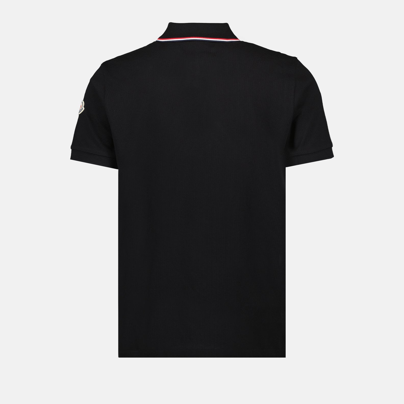 Moncler polo, luxury men's polo, black polo shirt, designer polo, Moncler clothing