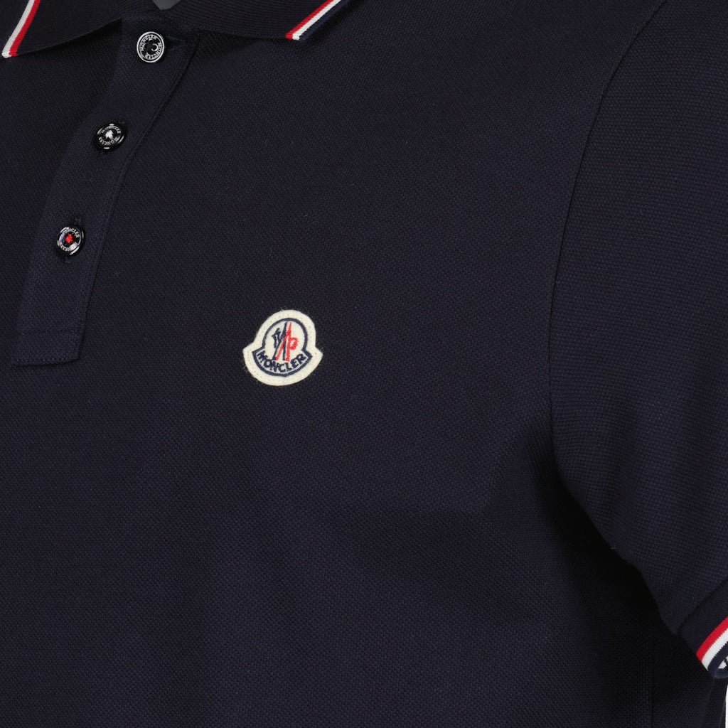 Logo Polo with Blue Trim