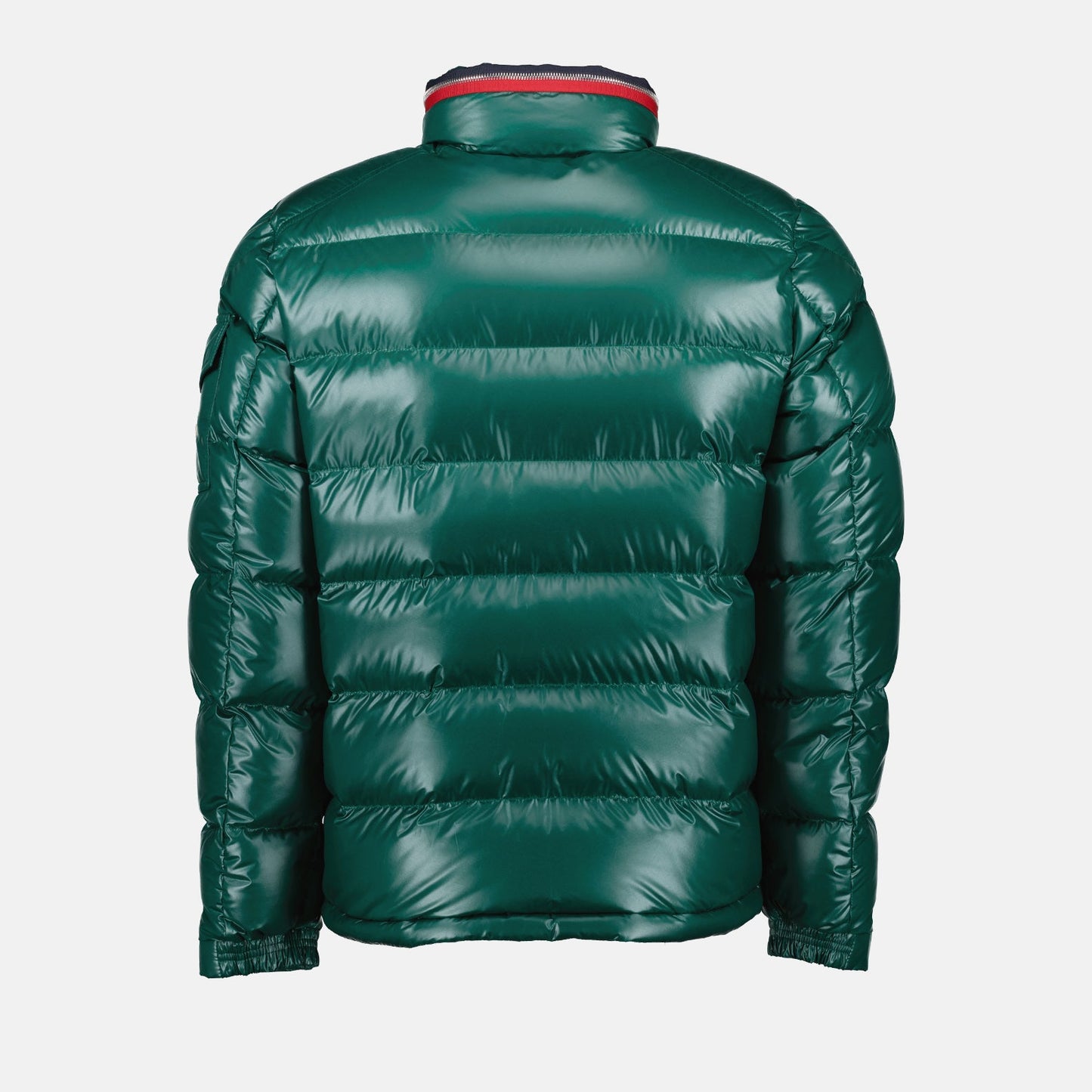 Moncler, Doudoune Bourne, Green down jacket, Luxury men's outerwear, High-end winter fashion