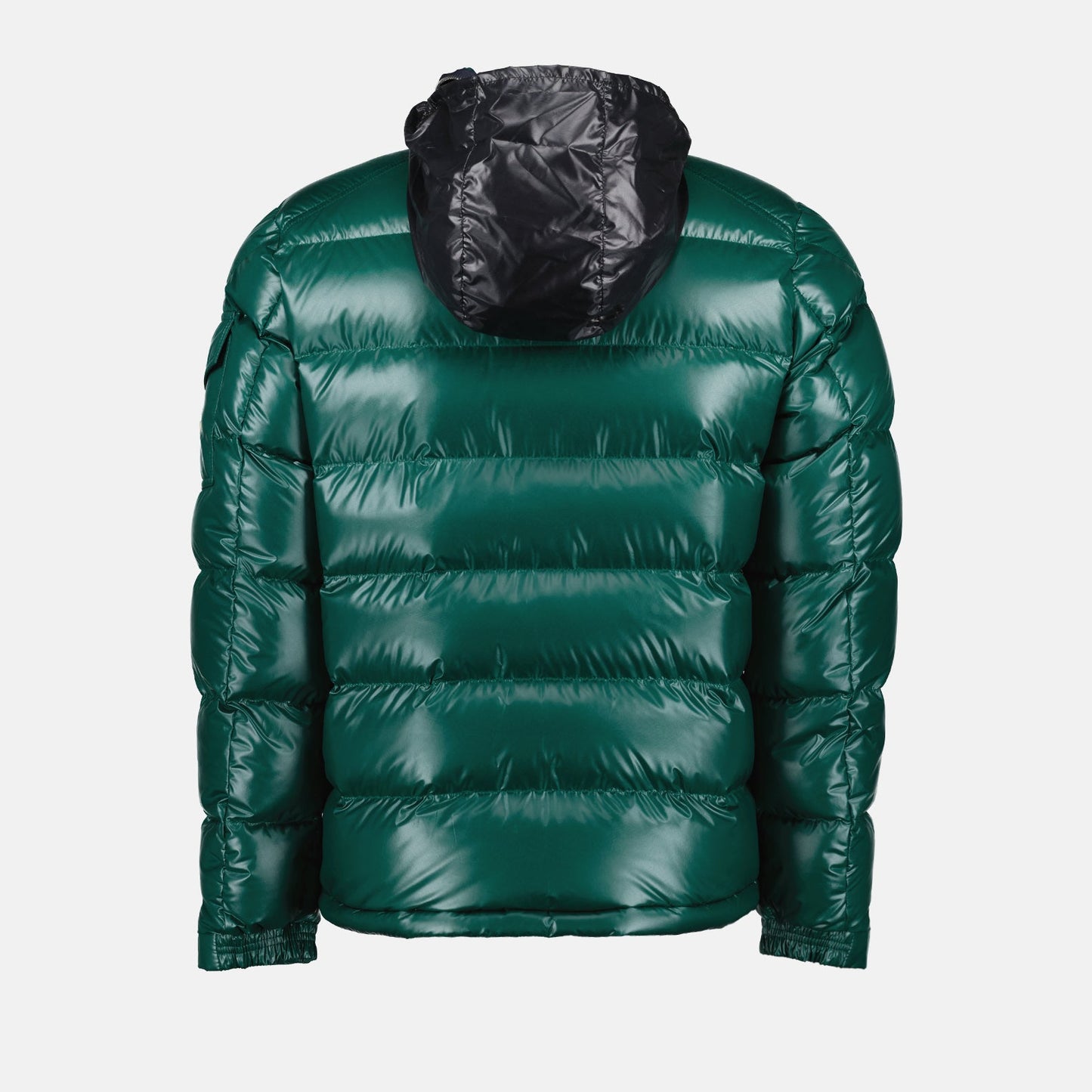 Moncler, Doudoune Bourne, Green down jacket, Luxury men's outerwear, High-end winter fashion