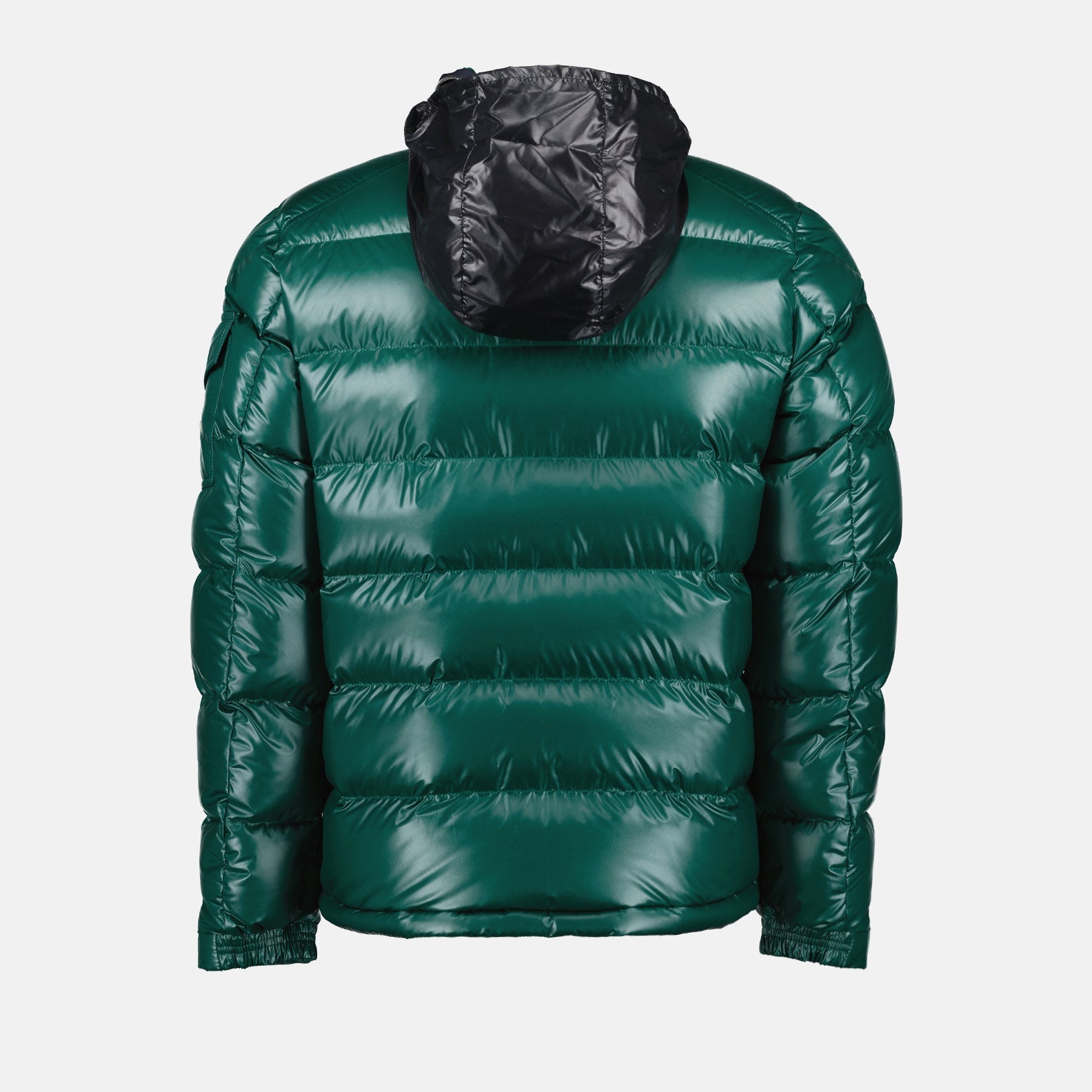 Moncler, Doudoune Bourne, Green down jacket, Luxury men's outerwear, High-end winter fashion