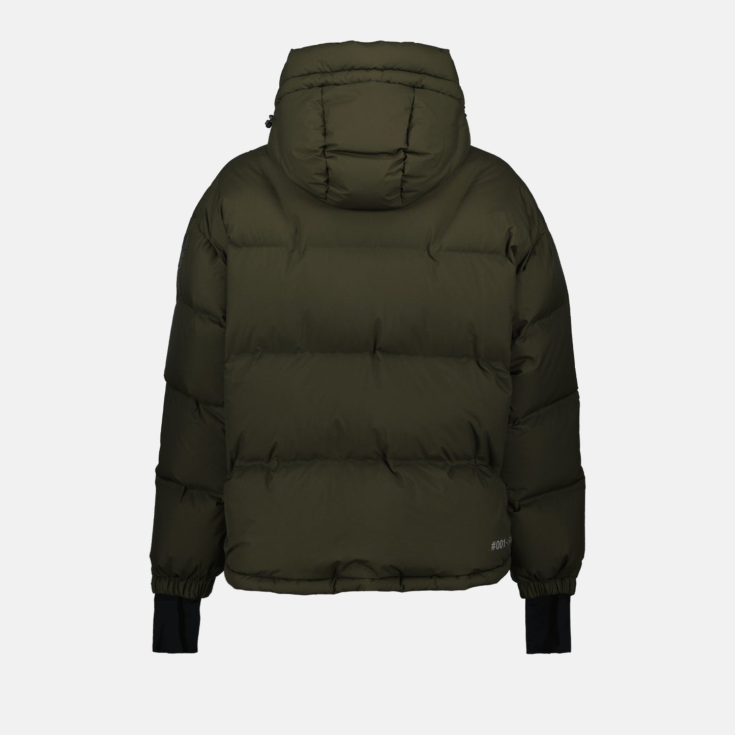 Coraia Down Jacket, Moncler Grenoble, Green Khaki Jacket, Luxury Winter Wear, High-Performance Jacket