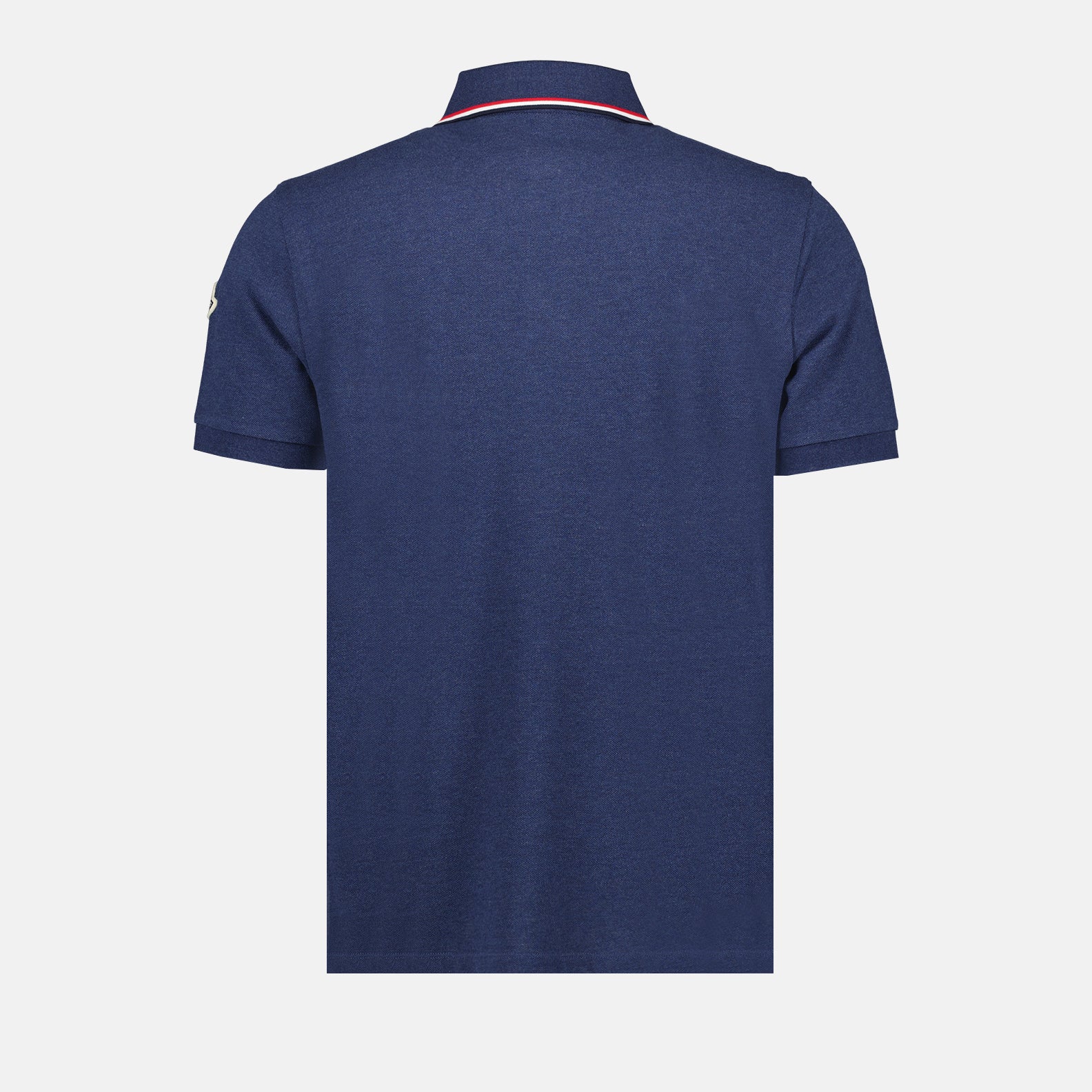 Moncler polo, luxury men's wear, designer polo shirt, blue polo Moncler, men's fashion