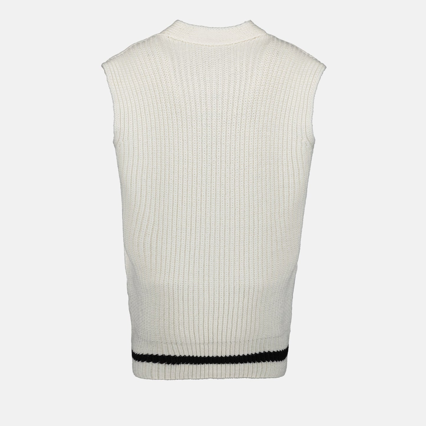 Moncler, Sleeveless Cardigan, Women's Luxury Fashion, White Cardigan, Designer Clothing